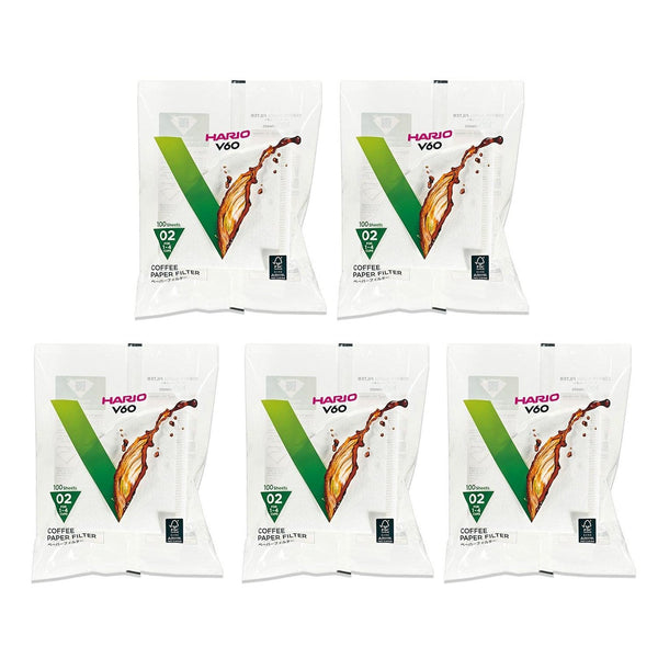 Hario V60 Coffee Filter Paper Size 02 White VCF-02-100W