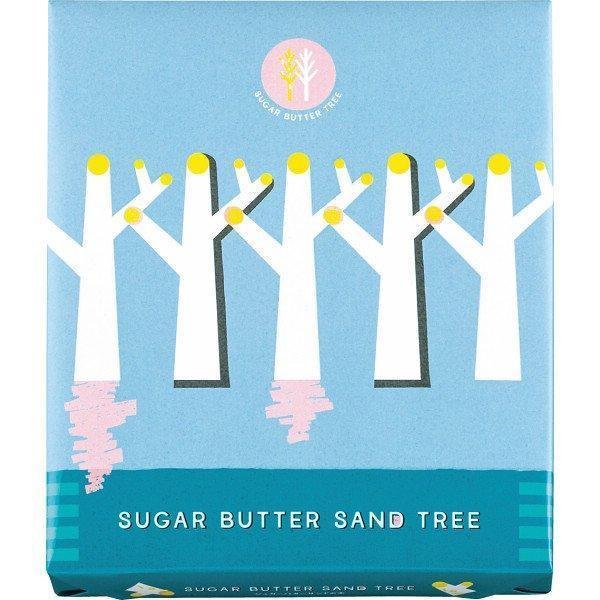 Sugar Butter Sand Tree Cookies Sandwich Biscuit with White Chocolate 14 Pieces