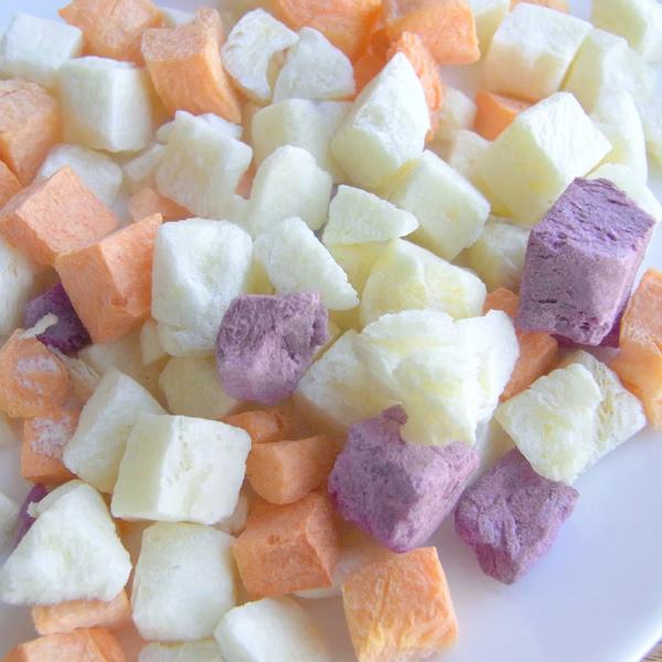 Quick-Bite Organic Dried Vegetable Cubes Snack 10g (Pack of 3)