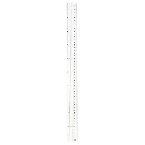 Raymay Metric Ruler With Stainless Steel Cutting Edge 50cm