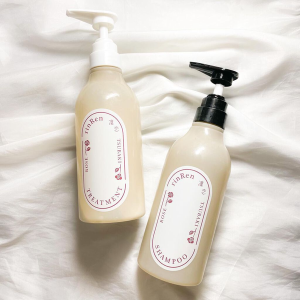 RinRen Shampoo Rose & Tsubaki Vegan Hair Repair Shampoo 480ml