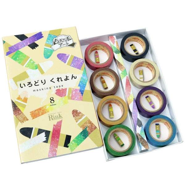 Rinrei Tape Masking Tape Rink Colorful Craft Tape 8 Colors
