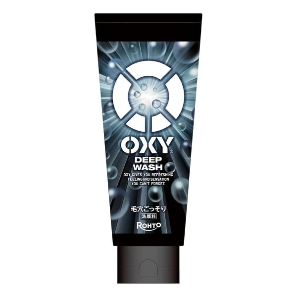 Rohto Oxy Deep Face Wash Men's Charcoal Cleanser 7.1oz