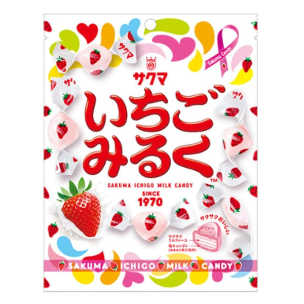 Sakuma Ichigo Milk Fukuoka Strawberry Cream Candy 83g