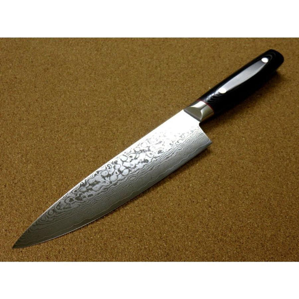 Seki Kanetsugu Saiun 33-Layer Damascus Steel Gyuto Chef's Knife 200mm