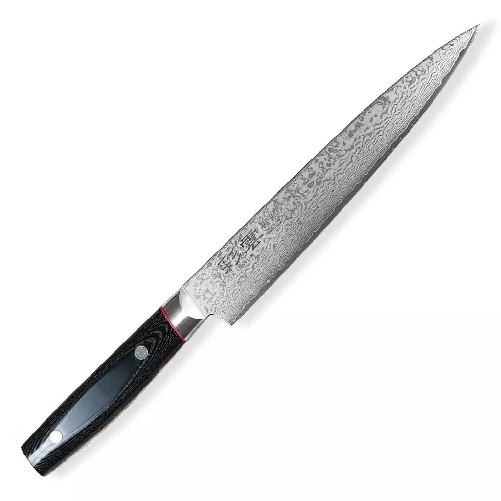 Seki Kanetsugu Saiun 33-Layer Damascus Steel Slicing Knife 210mm