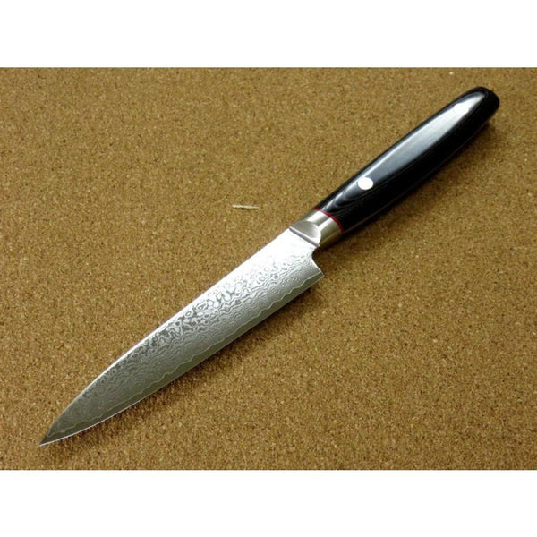 Seki Kanetsugu Saiun 33-Layer Damascus Steel Utility Knife 120mm