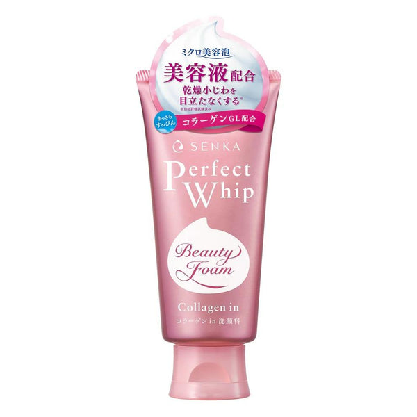 Senka Perfect Whip Collagen-In Rich Foam Hydrating Facial Wash120g