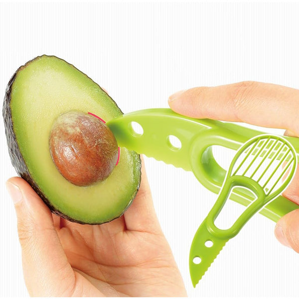 Shimomura Avocado Cutter All-In-One Avocado Slicing & Peeling Tool