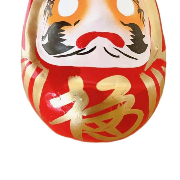 Shirakawa Daruma Doll “Ri” Handmade Good Luck Charm Red Doll 17cm