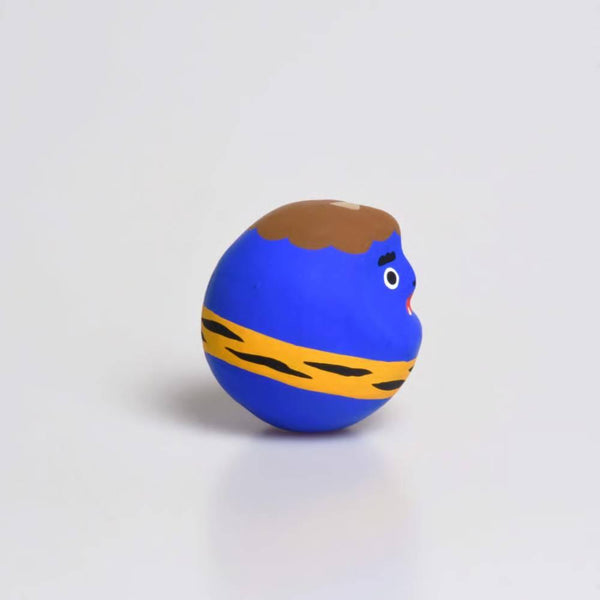 Shirakawa Daruma Demon Blue Oni Daruma Doll Good Luck Charm 4.5cm