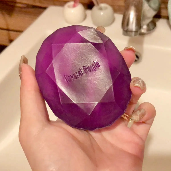 Shiseido Honey Cake Crystal Purple Transparent Facial Bar Soap 110g