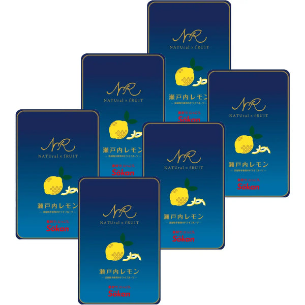 Sokan Dried Candied Setouchi Lemon Peel Additive-Free 18g (Pack of 6)