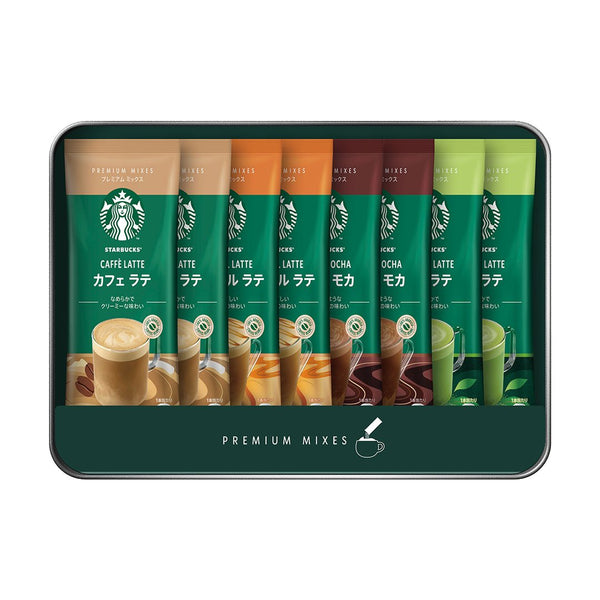 Starbucks Japan Premium Mixes Sampler Instant Tea & Coffee Packets Gift Box