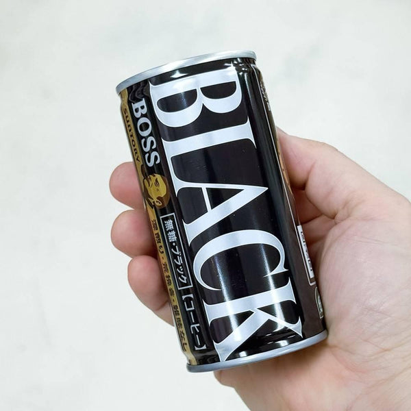 Boss Black Sugar Free Canned Coffee Dark Roast Smooth Taste 185g
