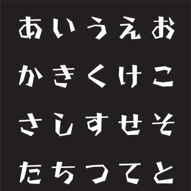 Tenugui Wabunka Hiragana Alphabet Traditional Hand Dyed Cloth