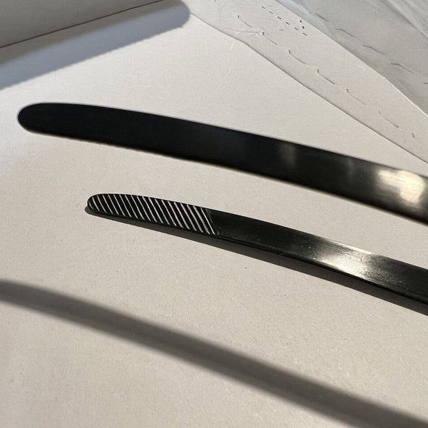 Todai Matte Black Stainless Steel Yakiniku BBQ Clever Tongs 240mm