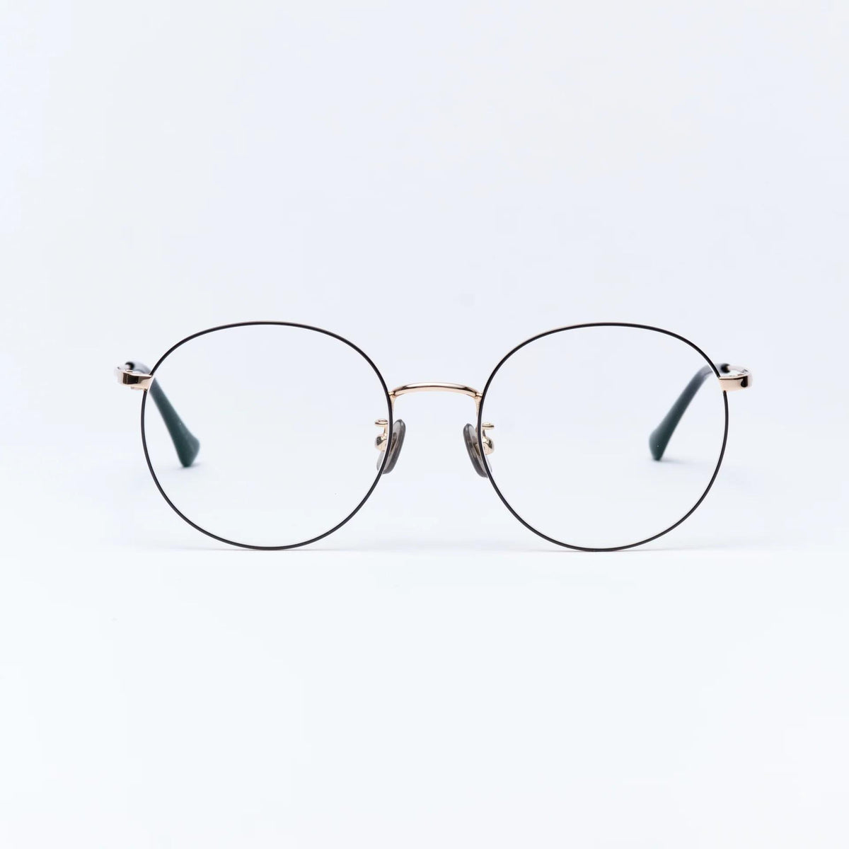UV & Infrared Protection Large Lens Fashion Eyeglasses Black & Gold