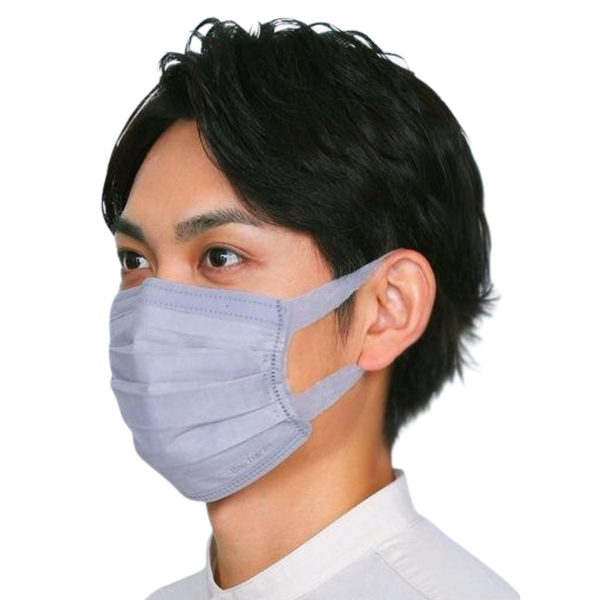 Unicharm Super Comfortable Pleated Face Mask Light Gray 7 Masks