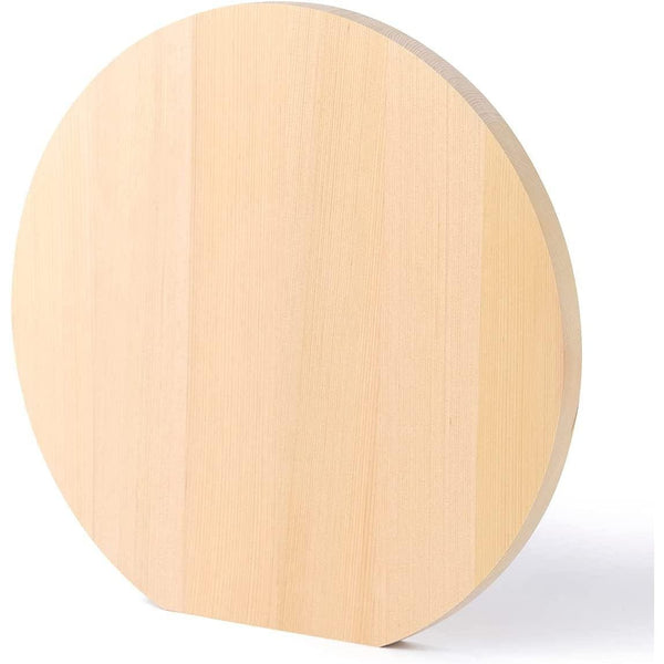 Umezawa Round Hiba Cypress Wood Cutting Board Knife-Friendly