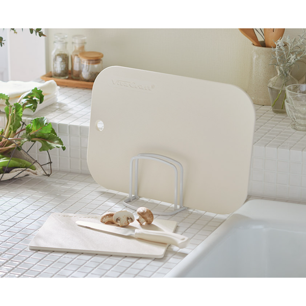 Vita Craft Antibacterial Soft Elastomer Cutting Board Ivory 37cm