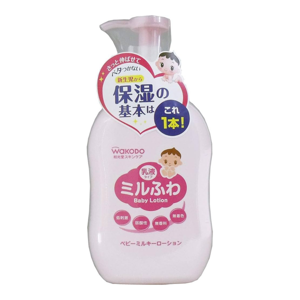Wakodo Mirufuwa Baby Milk Lotion Gentle Hydrating 300ml Pump