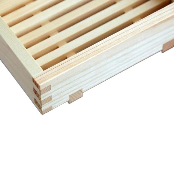 Antibacterial Handcrafted Hinoki Wooden Soap Dish 12.5cm