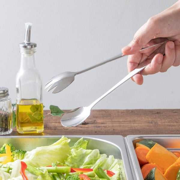 Yamagi Stainless Steel Salad Tossing & Serving Tongs 230mm