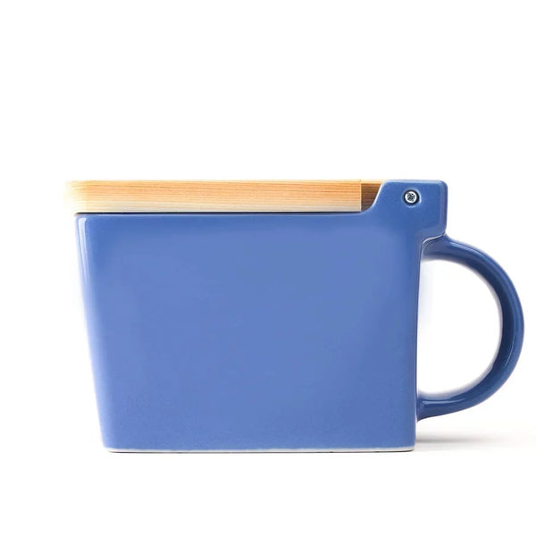 Zero Japan Salt Box Ceramic Kitchen Container Blueberry 420ml