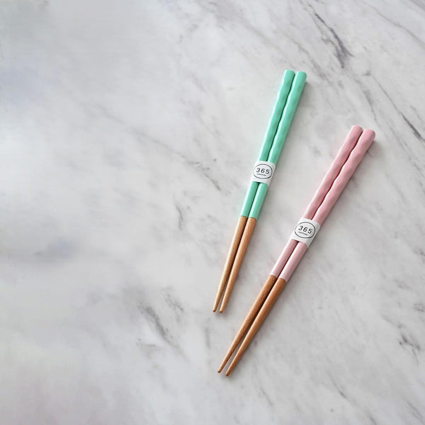 365methods Dishwasher Safe Antibacterial Carved Chopsticks 23cm