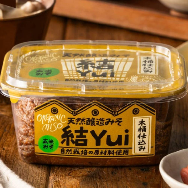 Adachi Jozo Yui Barrel Aged Organic Genmai Brown Rice Miso Paste 450g