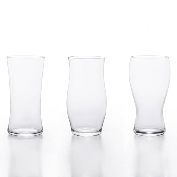 Aderia Craft Beer Glass Set Premium Tall Glass Collection 3 Pieces