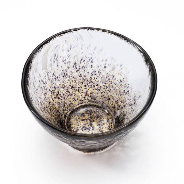 Aderia Handmade Sake Cup Shot Glass Rustic Metallic Pattern 85ml