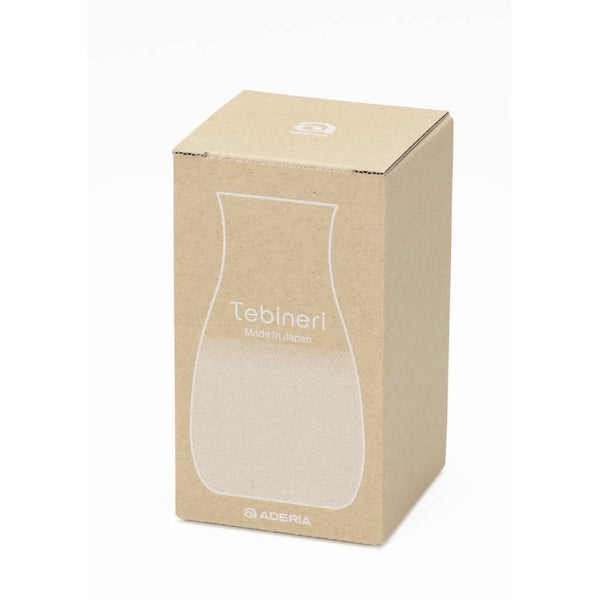 Aderia Tebineri Small Glass Flower Vase Frosted Blue Finish 129mm