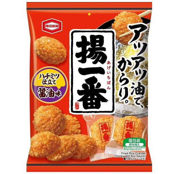 Age Ichiban Honey Shoyu Crispy Fried Rice Crackers 100g (Pack of 3)