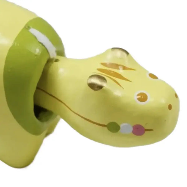 Akabeko Yellow Dango Lucky Cow Figurine Handcrafted Home Decor
