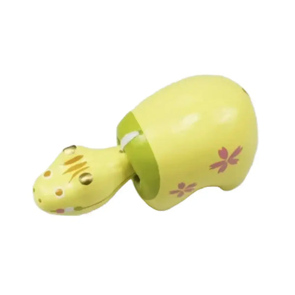 Akabeko Yellow Dango Lucky Cow Figurine Handcrafted Home Decor