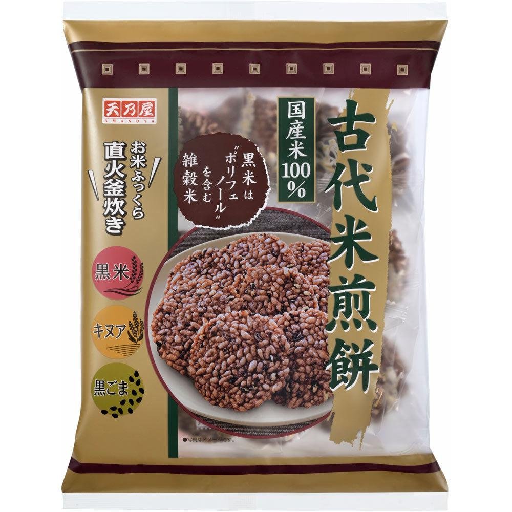 Amanoya Ancient Grains Rice Crackers Rice Quinoa Sesame 10 Pieces