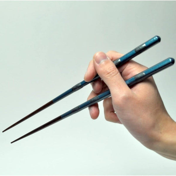 Aoba Dishwasher Safe Wooden Chopsticks Musou Blue 26cm