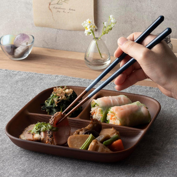 Aoba Dishwasher Safe Wooden Chopsticks Ocean Blue 23cm