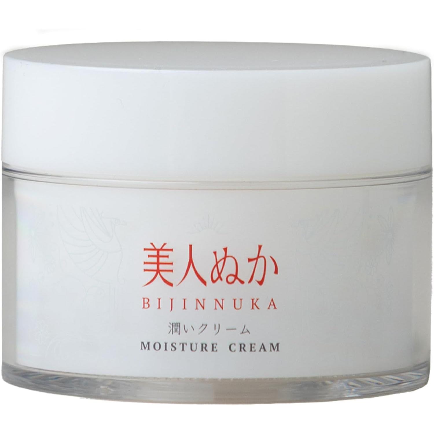 Bijin Nuka Junmai Rice Bran Moisturizing Face Cream Fragrance-Free 45g