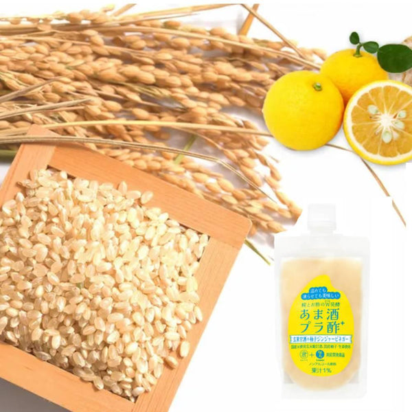 Brown Rice Amazake & Yuzu Ginger Vinegar Drink Pouch 150g