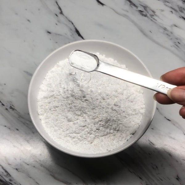 mixing the dry ingredients together