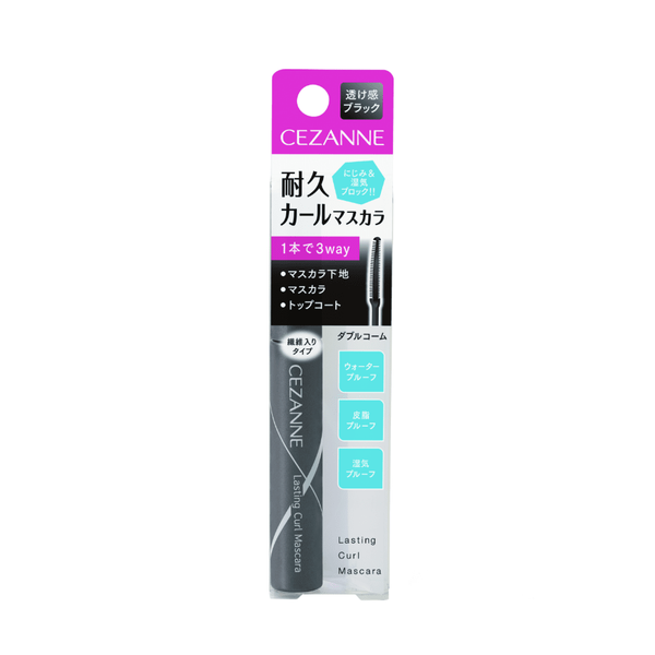 Cezanne 3-in-1 Waterproof Lasting Curl Mascara Black 5g