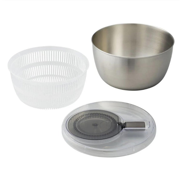 Convenient Salad Spinner Stainless Steel Salad Tosser 3L