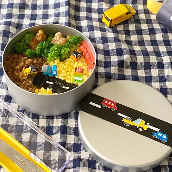 Eco Deli Round Bento Box Easy-to-Clean Aluminum Lunch Box 400ml