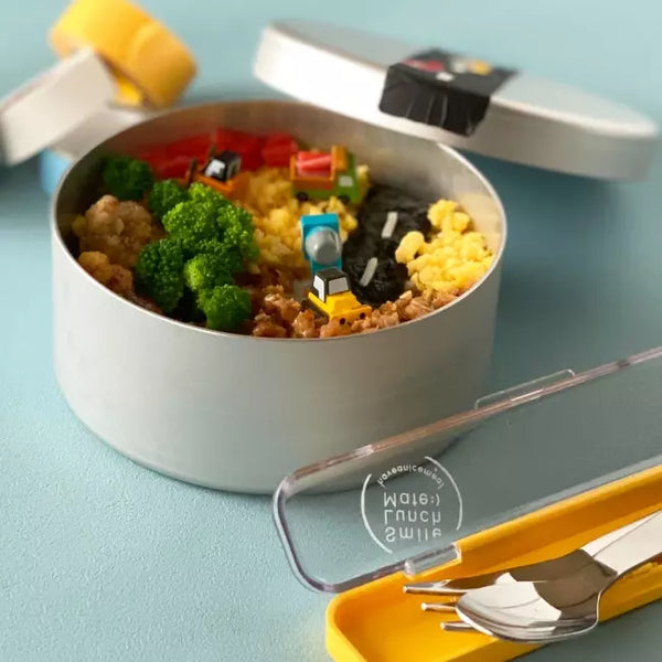 Eco Deli Round Bento Box Easy-to-Clean Aluminum Lunch Box 400ml