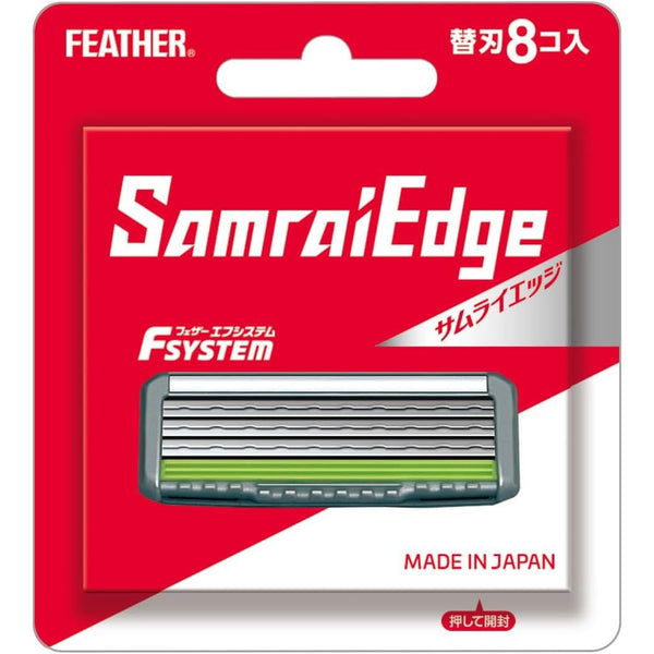 Feather F-System Samurai Edge Razor Blade Refills 8 Cartridges
