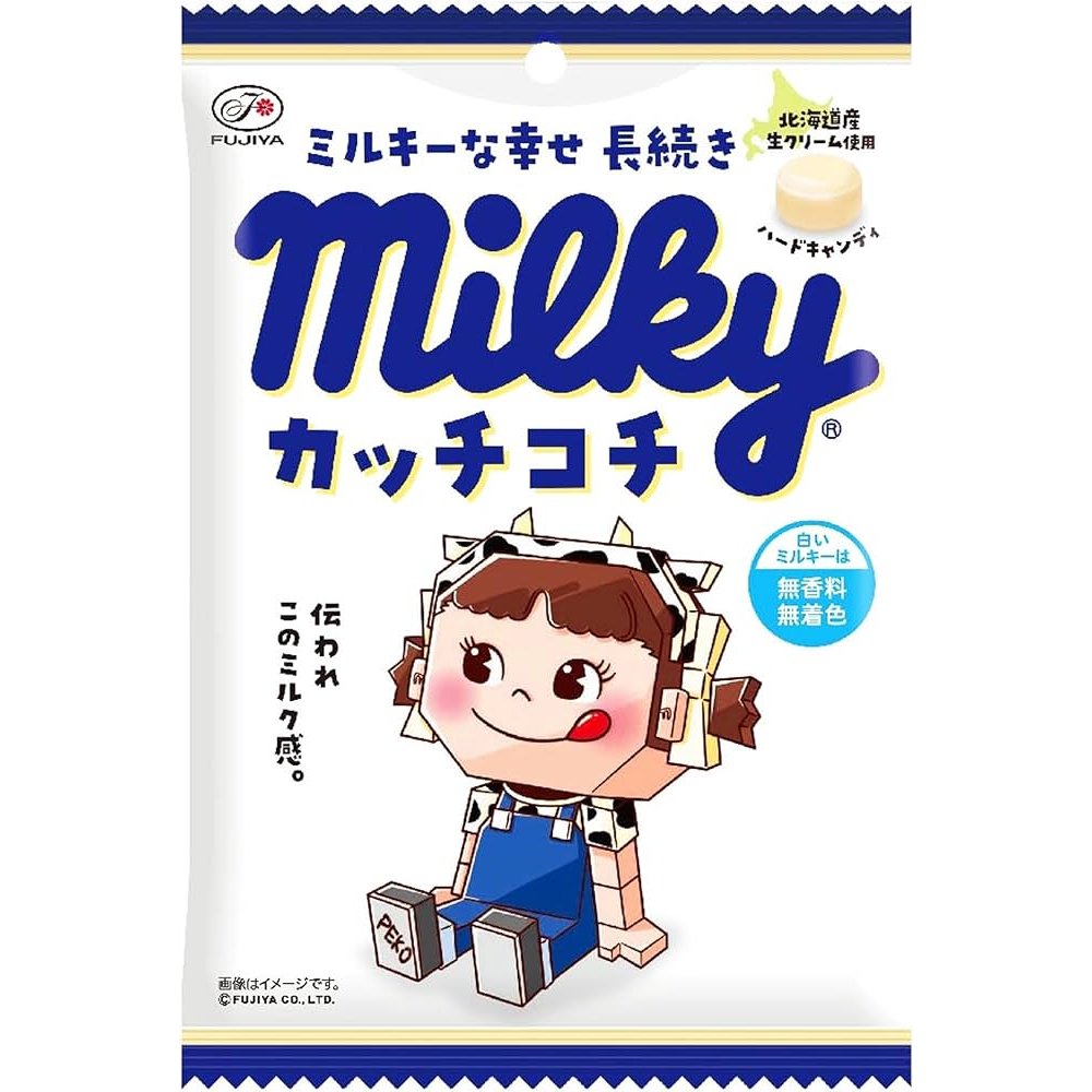 Fujiya Milky Kachi Kochi Hard Milk Candy Peko-Chan Milky Candy 72g