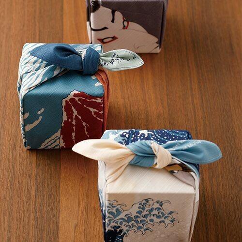 Furoshiki Great Wave off Kanagawa Cotton Wrapping Cloth 48x48cm